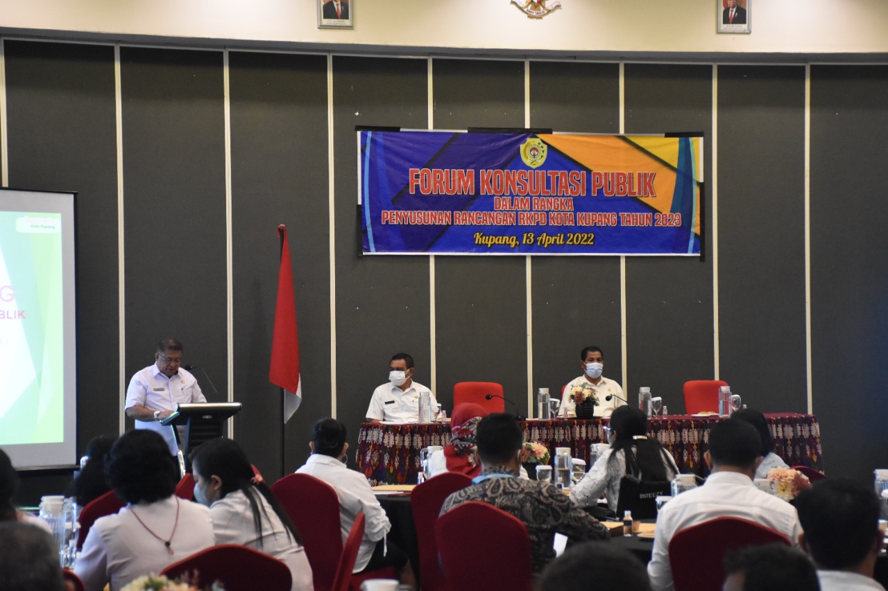 Forum Konsultasi Publik Penyusunan Rancangan RKPD Kota Kupang Tahun 2023 Resmi di Buka