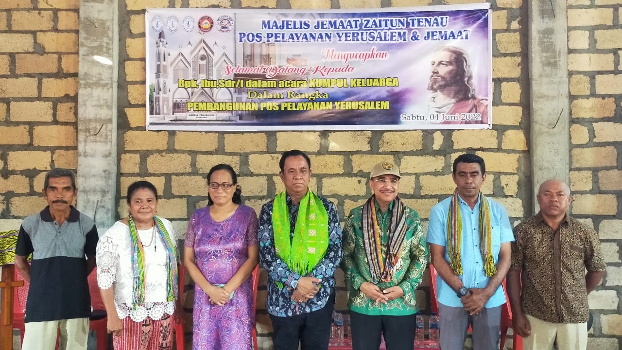 Dukung Pembangunan Gereja, Jeriko Hadiri Kumpul Keluarga Jemaat GMIT Zaitun Tenau