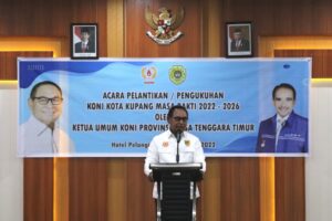 Wagub Nae Soi Lantik Jeriko Sebagai Ketua Koni Kota Kupang 2 IMG 20220608 WA0089