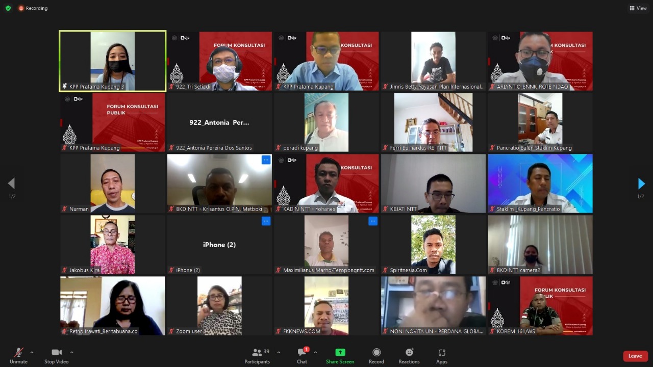 KPP Kupang Gelar Forum Konsultasi Publik