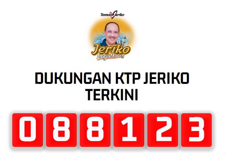 Dukungan Untuk Jeriko Kian Mendekati 100 Ribu KTP