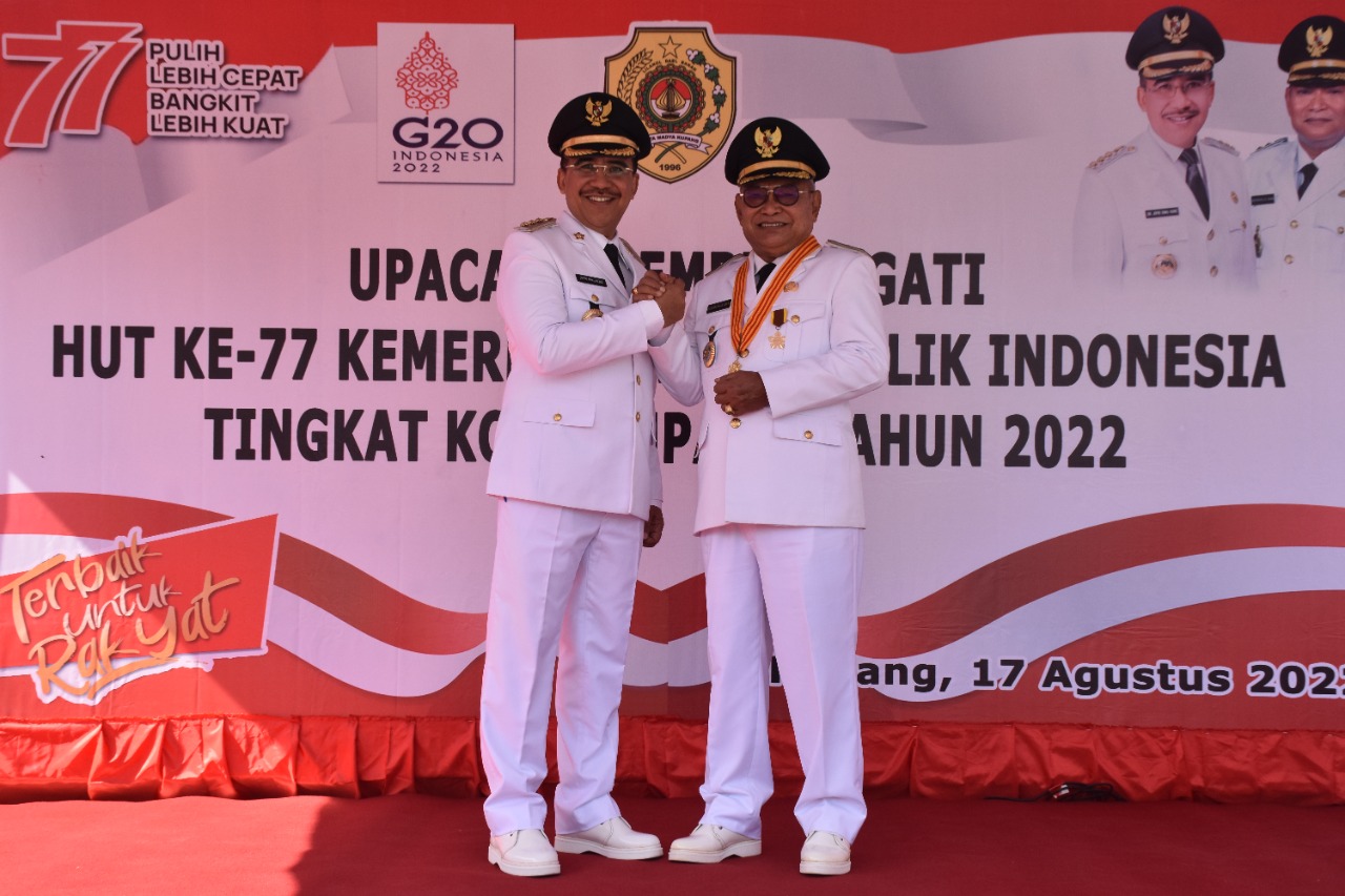 Pimpin Upacara HUT RI, Wali Kota dan Wakil Wali Kota Mohon Pamit