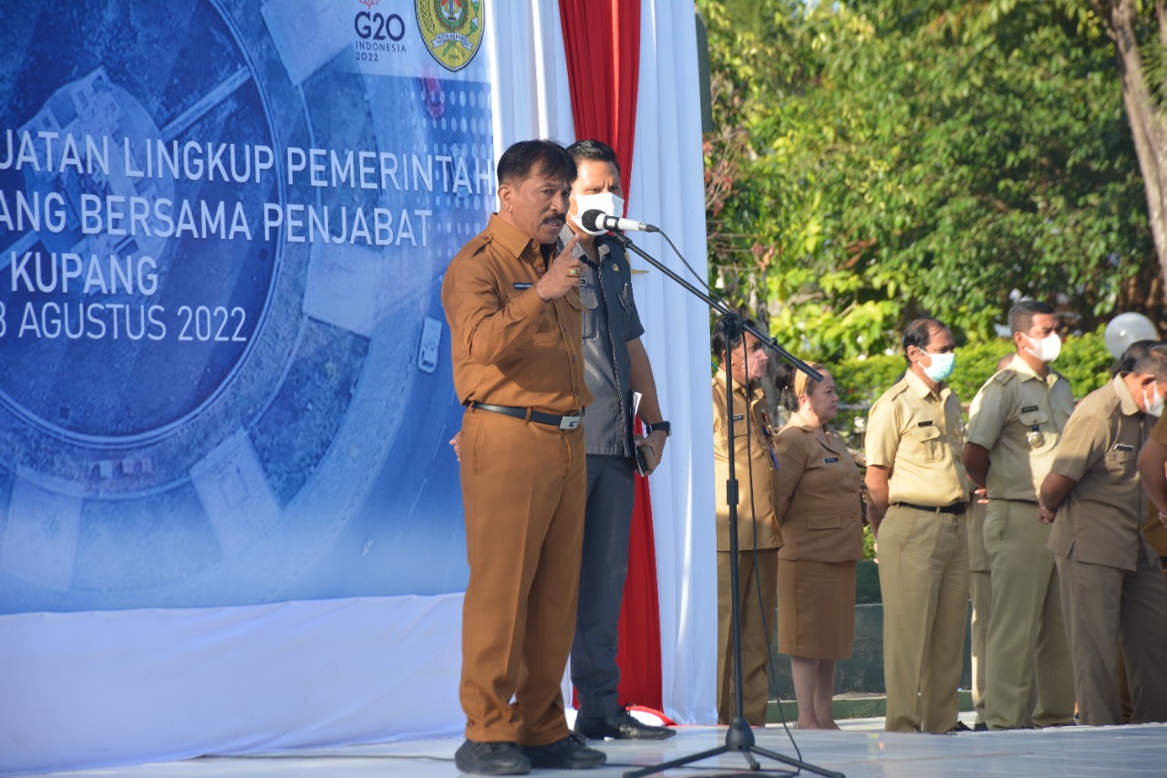 Pimpin Apel Perdana Penjabat Wali Kota Pastikan Tidak Tawar Menawar Soal Disiplin