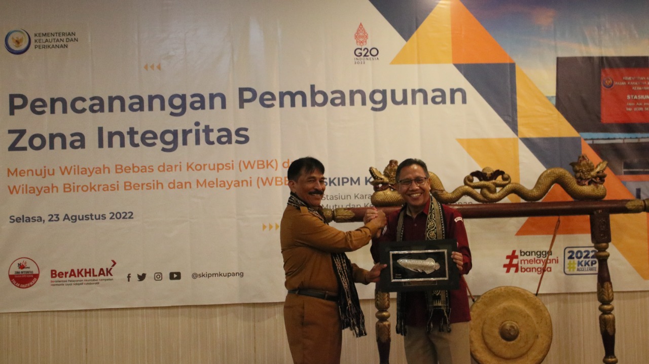 PENJABAT WALIKOTA KUPANG HADIRI PENCANANGAN ZONA INTEGRITAS MENUJU WBK DAN WBBM DI LINGKUNGAN SKIPM KUPANG