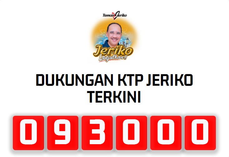Jeriko Purna Tugas Tapi Semangat Teman jeriko Tidak Surut, KTP Capai 93 Ribu
