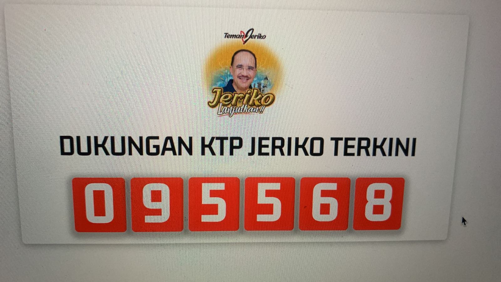 Hampir 100.000 KTP Relawan Teman Jeriko Siap Keliling Rumah Warga Tandatangan Surat Dukungan