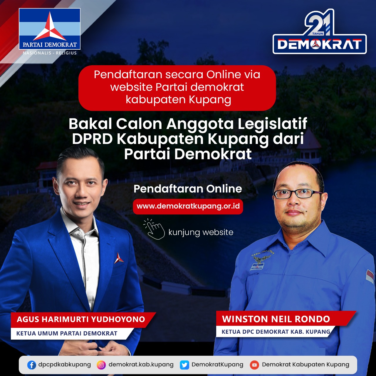 Demokrat Kabupaten Kupang Buka Pendaftaran Caleg Secara Online, Ayo Mendaftar