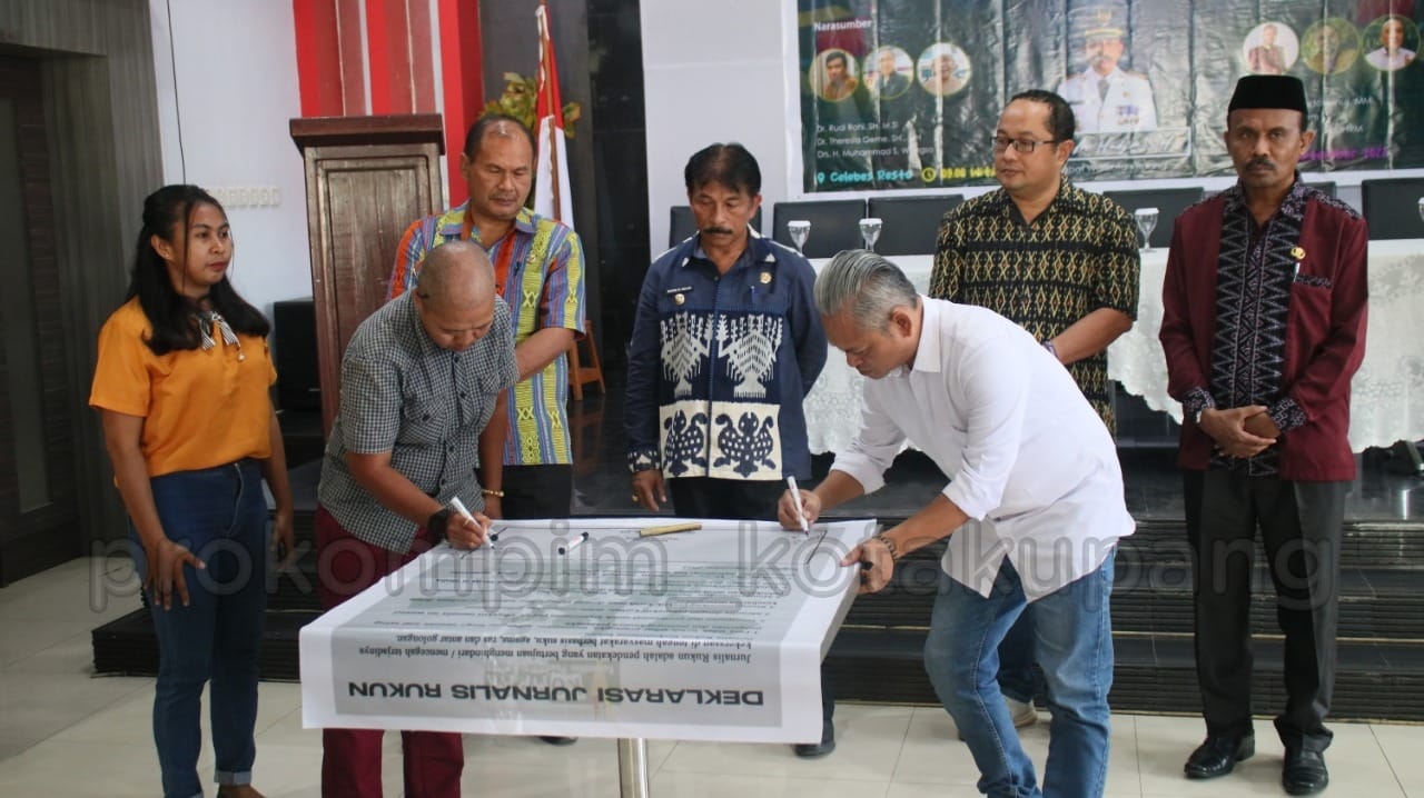Penjabat Wali Kota Dukung Deklarasi Jurnalis Rukun dan Launching E- Book Narasi Damai