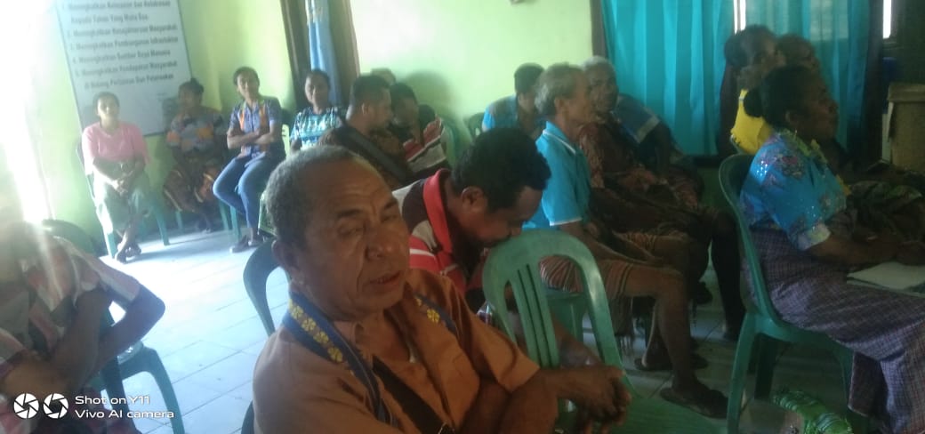 Gelar Musawara Desa ini Harapa Kepala Desa Meusin, Paulus Silla, S.Pt