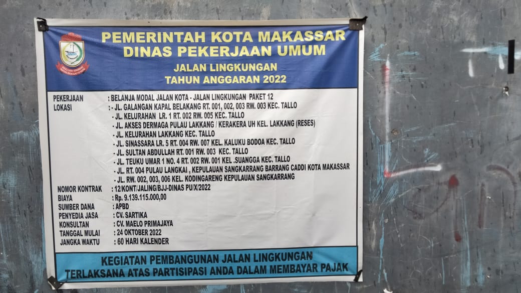 Pengerjaan Proyek Akses Dermaga Pulau Lakkang Kera-kera Unhas, Menuai Protes Warga