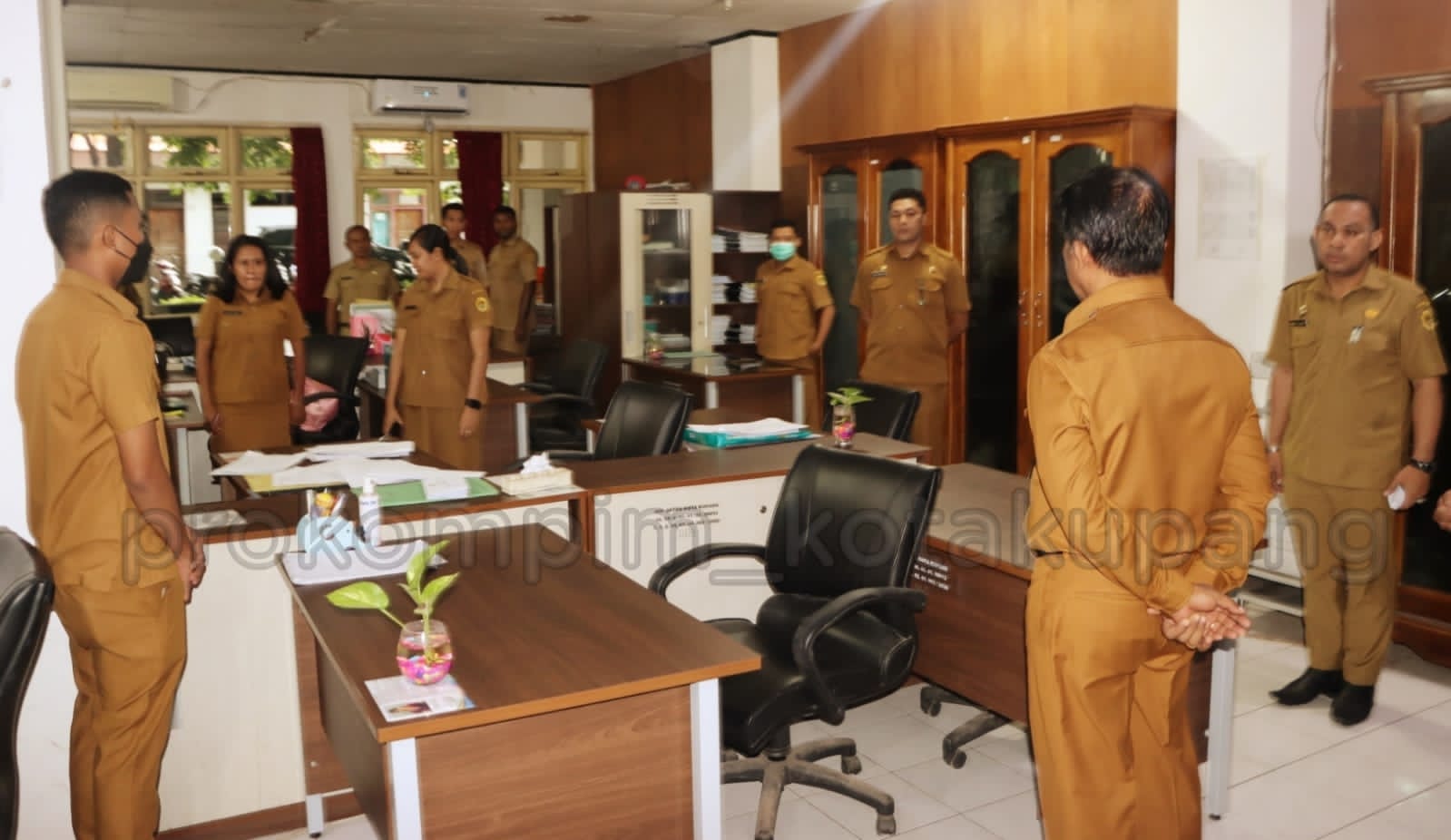 Tegakkan Disiplin Pegawai, Penjabat Wali Kota dan Sekda Sidak Sejumlah OPD di Awal Tahun 2023