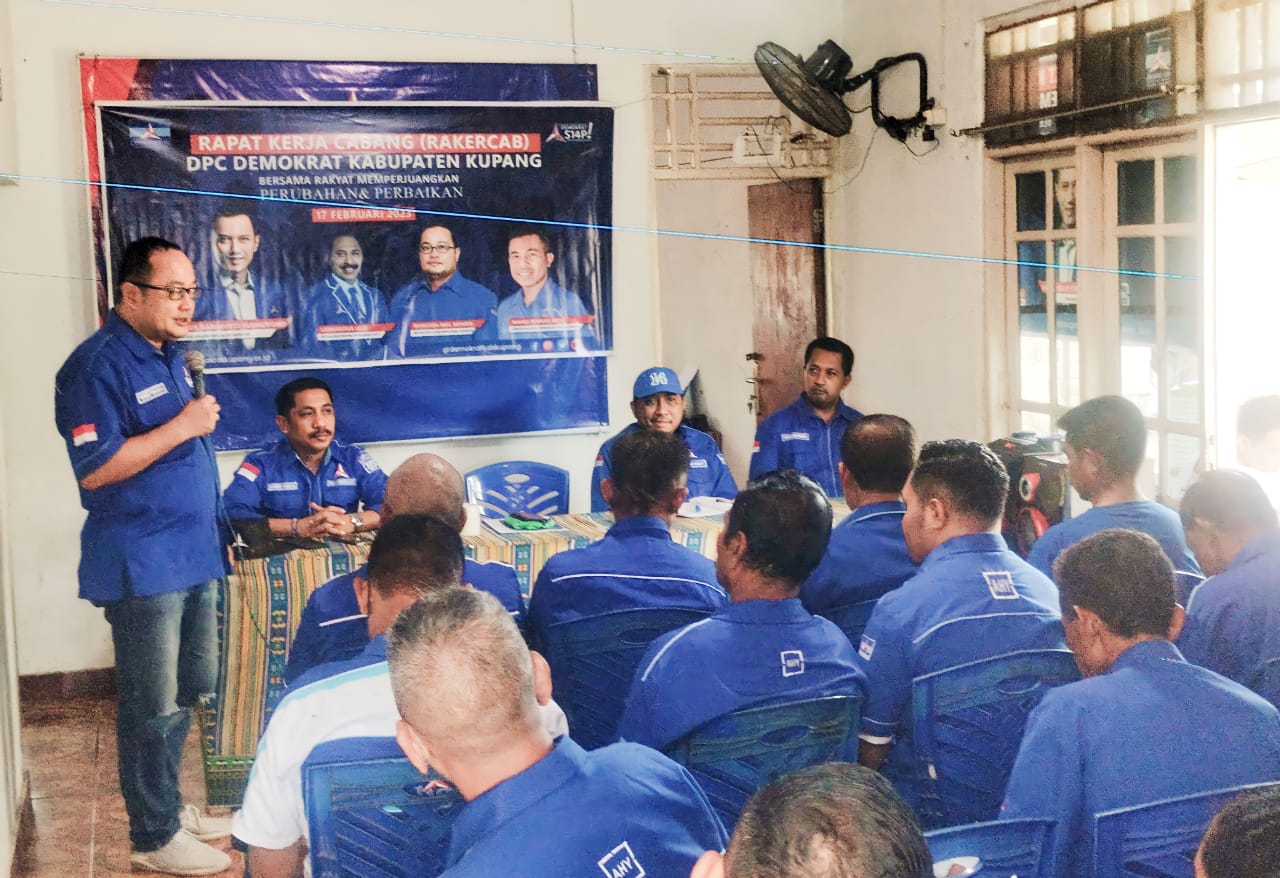 Gelar Rakercab, Demokrat Kabupaten Kupang Sudah Siap Berkompetisi dan Menang Pileg 2024