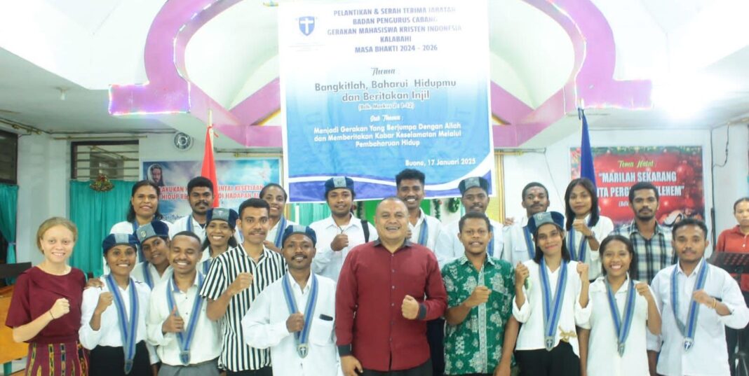 BPC GMKI Kalabahi Resmi Dilantik, Ketua Cabang Melalui Pidatonya Menyampaikan Selamat Atas Terpilihnya Iskandar-Rocky Sebagai Bupati Dan Wakil Bupati Alor