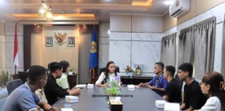 Wakil Wali Kota Kupang Serena Francis Terima Audiensi Panitia Turnamen Futsal Hecking Cup II