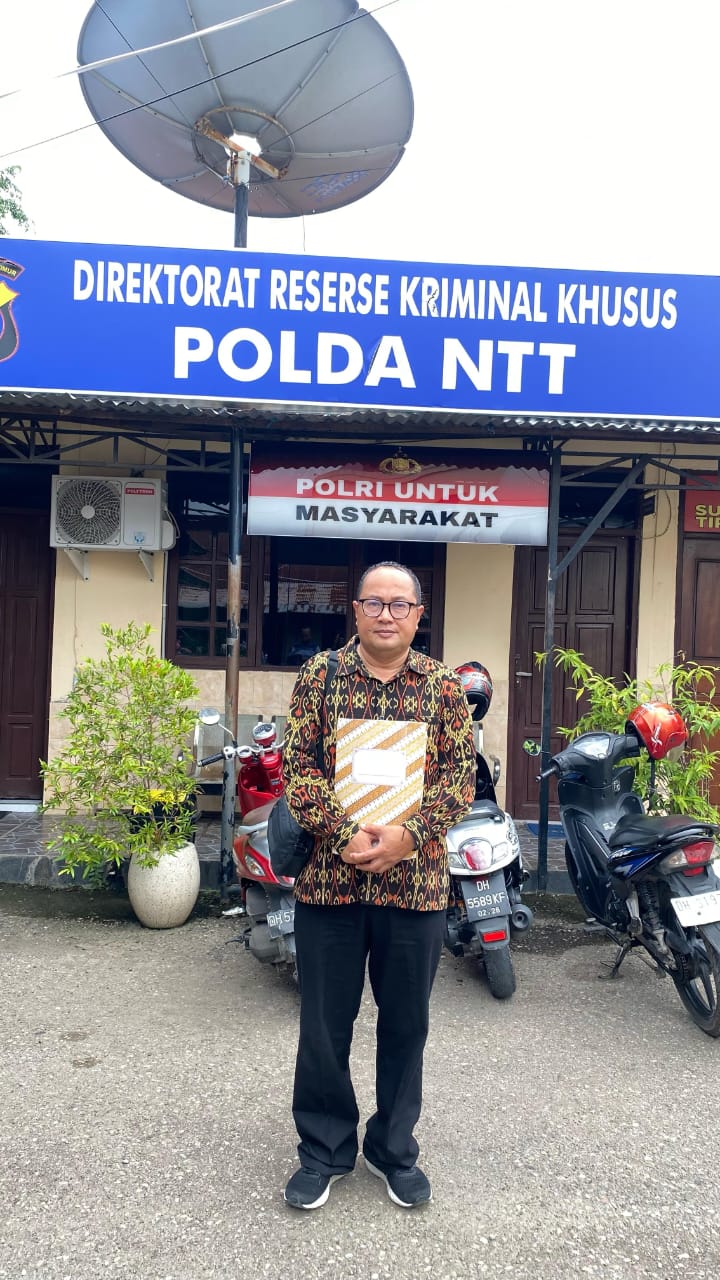 Winston Rondo Laporkan Sejumlah Akun Media Sosial Ke Polda NTT Yang Menuduhnya Terlibat Dalam Dugaan Korupsi Yayasan Tunas Timur