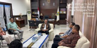 Bupati Sabu Raijua Krisman Riwu Kore Terima Kunjungan Kerja BPK RI Perwakilan NTT