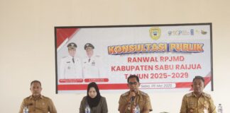 Sekda Septenius Bule Logo Buka Kegiatan Konsultasi Publik Ranwal RPJMD Kabupaten Sabu Raijua 2025-2029