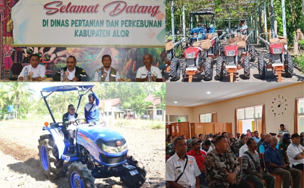 Bupati Alor Serahkan Bantuan Alsintan Kepada Kelompok Tani Untuk Meningkatkan Produktivitas Pertanian