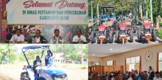 Bupati Alor Serahkan Bantuan Alsintan Kepada Kelompok Tani Untuk Meningkatkan Produktivitas Pertanian