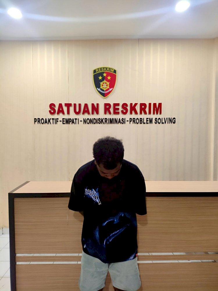 Buser Polresta Kupang Kota Amankan Pemuda Bernama Gomez Yang Diduga Lakukan Pemerasan di Belakang Kampus STIM