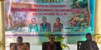 Bupati Iskandar Lakamau Beri Penghargaan Kepada Kepala Dinas Pangan Yang Purna Tugas