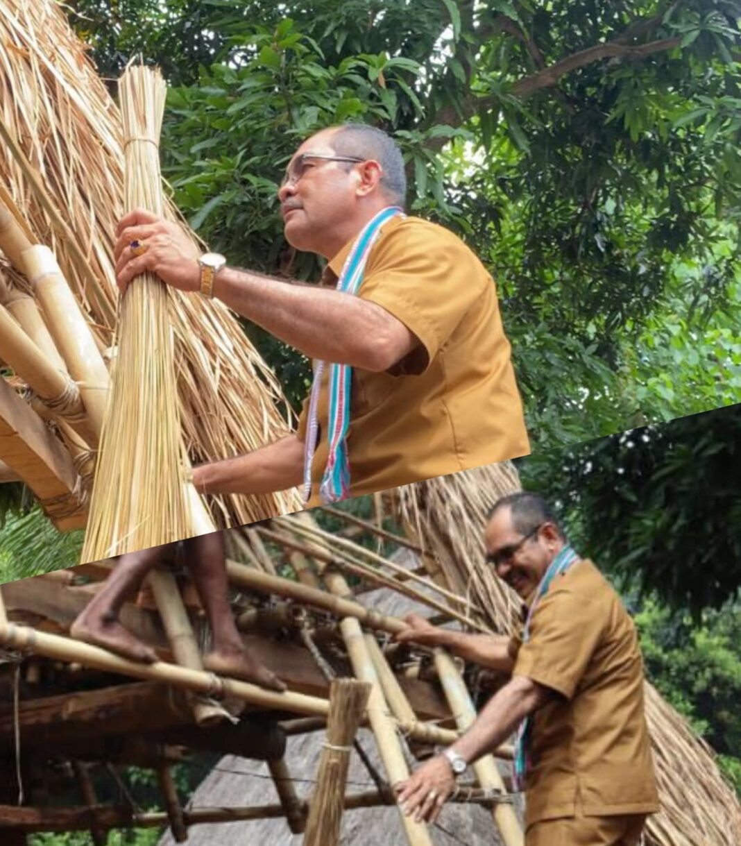 Bupati Iskandar Lakamau: Nilai Persaudaraan Tinggi Dalam Prosesi Pengatapan Rumah Adat