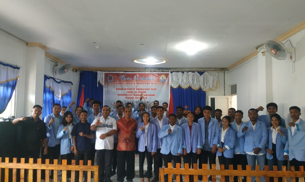 Dekan Rudi Lema Killa Resmi Melantik Pengurus BEM Dan BLM Fakultas Hukum Untrib Kalabahi Periode 2025-2026 Dan Beri Motivasi Berorganisasi