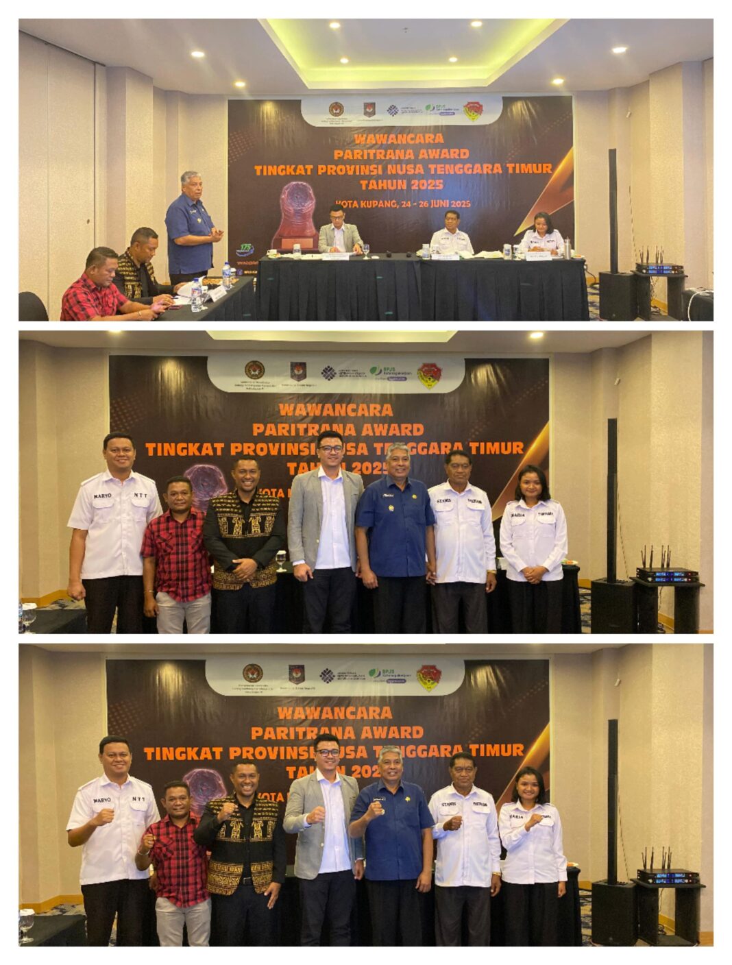 Wakil Bupati Sabu Raijua Hadiri Wawancara Paritrana Award Tingkat Provinsi NTT Tahun 2025 di Kota Kupang