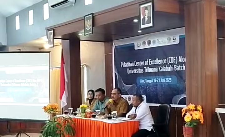 Pelatihan Pengelolaan Kawasan Konservasi Di Alor, Bupati Iskandar Lakamau Apresiasi Sinergi Bersama Untrib Kalabahi