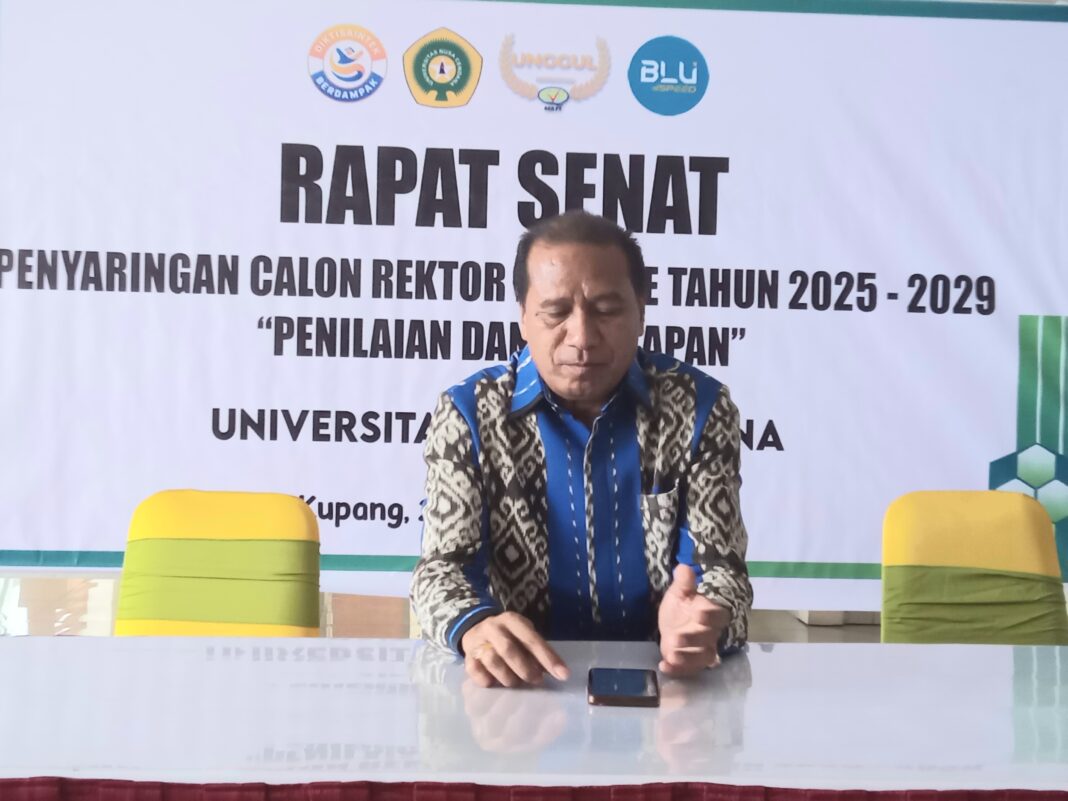 Prof. Melki Taneo Akan Tetap Berjuang Walaupun Memperoleh Suara Senat Lebih Kecil Dari Dua Kandidat Calon Rektor Undana