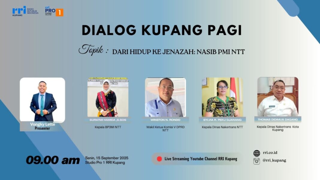 Hadir Sebagai Narasumber Dalam Dialog Pagi RRI Kupang Tentang Persoalan Pekerja Migran Indonesia : Winston Rondo Sampaikan 4 Solusi Konkrit
