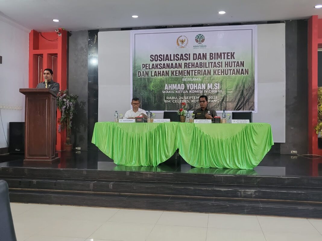 Wakil Ketua Komisi IV DPR RI Ahmad Yohan Tegaskan Pentingnya Rehabilitasi dan Konservasi Hutan
