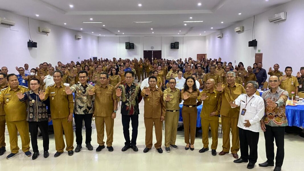 Wakil Bupati Alor Rocky Winaryo Hadiri Rapat Koordinasi Pengawasan Daerah dan Pemutakhiran Data TLHP Tahun 2025