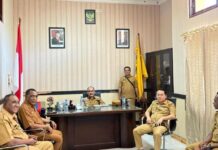 Bupati Alor Iskandar Lakamau Kembali Beraktivitas, Disambut Sukacita Oleh Wakil Bupati, Plh Sekda Obet Bolang dan Jajarannya