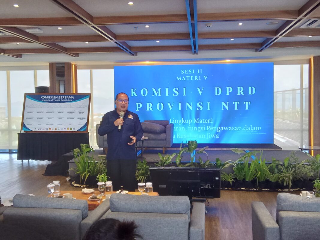 Wakil Ketua Komisi V DPRD NTT Winston Rondo Dorong Pembentukan Perda Inisiatif Tentang Kesehatan Jiwa