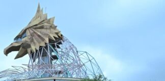 Wali Kota-Ketua DPRD Kota Kupang Dukung Kelanjutan Pembangunan Monumen Flobamora sebagai Ruang Edukasi dan Penggerak Ekonomi Walikota Kupang dr Christian Widodo, Gubernur NTT Melki Laka Lena, Ketua DPRD Kota Kupang, Ruchard Odja, Bupati Kupang Yosep Lede usai melihat monumen flobamora di Desa Nitneo Kecamatan Kupang Barat, Kabupaten Kupang