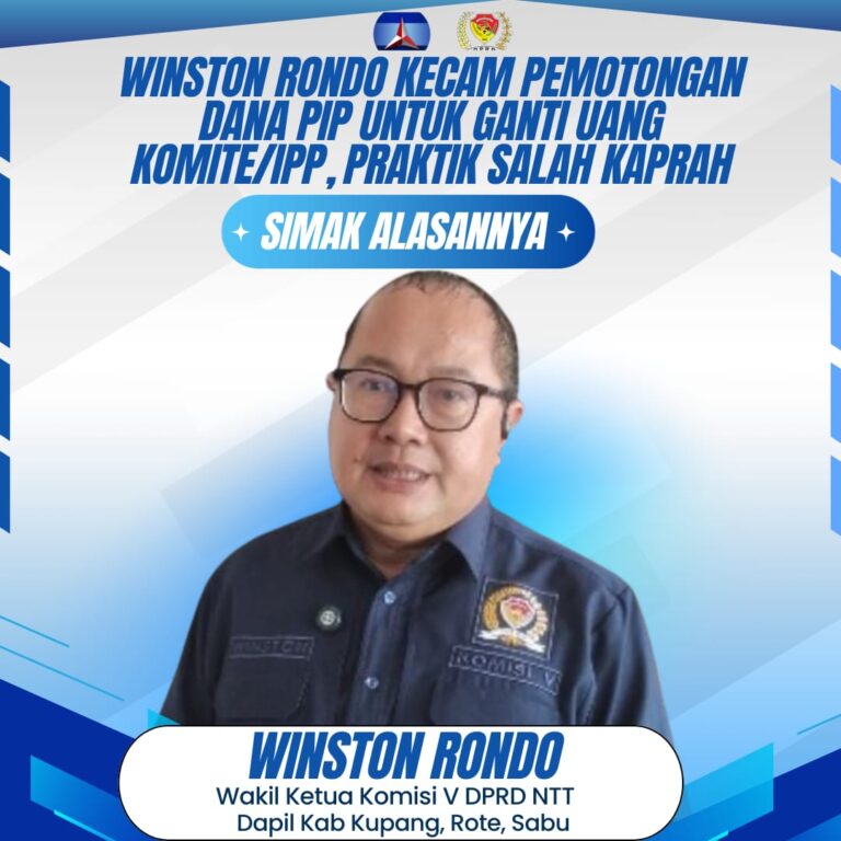Wakil Ketua Komisi V DPRD NT, Winston Neil Rondo