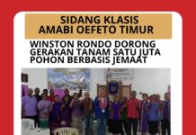 Sidang Klasis Amabi Oefeto Timur, Winston Rondo Dorong Gerakan Tanam Satu Juta Pohon Berbasis Jemaat