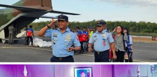 Mantan Danlanud Eltari Yang Sekarang Menjabat Pangkoopsau TNI AU Salurkan Bantuan Kepada BPBD Alor dan Dua Rumah Ibadah di Bulan Suci Ramadhan