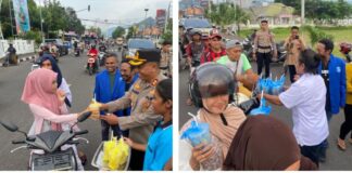 GAMKI Alor Bersama Kapolres Bagikan Takjil, Wujud Toleransi dan Kepedulian Antar Umat Beragama di Bulan Ramadhan