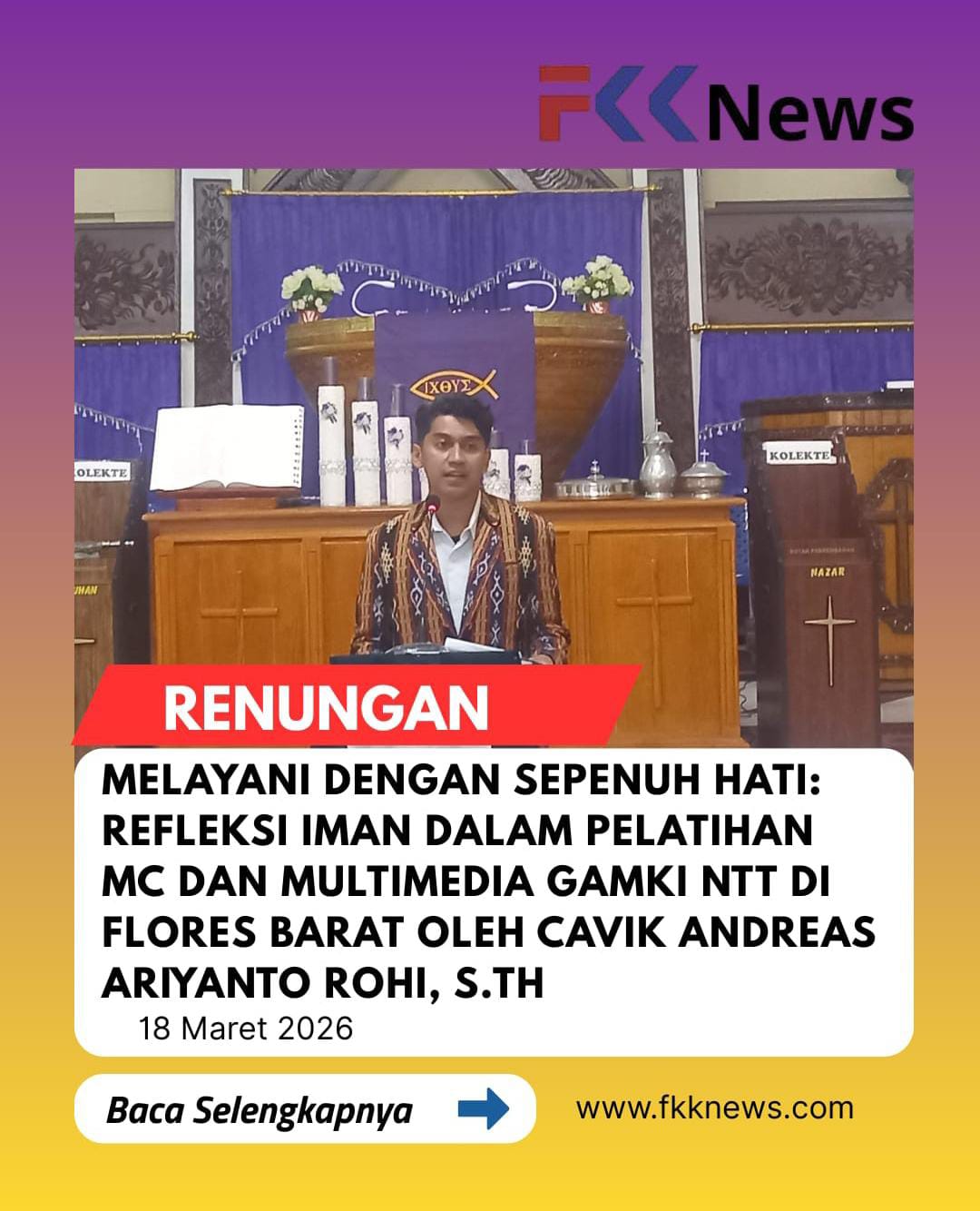 Melayani dengan Sepenuh Hati: Refleksi Iman dalam Pelatihan MC dan Multimedia GAMKI NTT di Flores Barat oleh Cavik Andreas Ariyanto Rohi, S.Th 4 IMG 20260318 WA0006