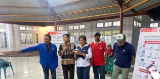 GAMKI Alor Ajak Masyarakat Kota Kalabahi Donor Darah di Arena Perayaan Paskah di Gereja Pola Tribuana Kalabahi