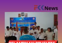 Winston Rondo Arahkan Program Strategis Menuju PON 2028 Saat Pengukuhan PBVSI TTS