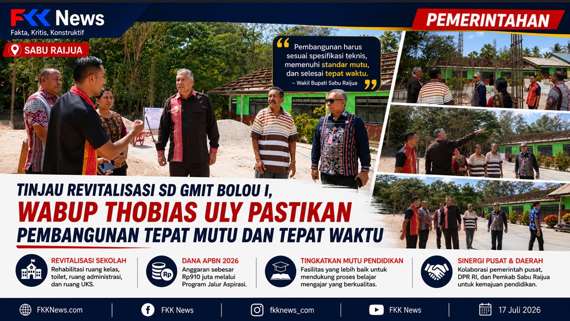 Wakil Bupati Sabu Raijua Tinjau Revitalisasi SD GMIT Bolou I, Tegaskan Komitmen Tingkatkan Mutu Pendidikan dan Serahkan Santunan Duka 4 Berita Sabu