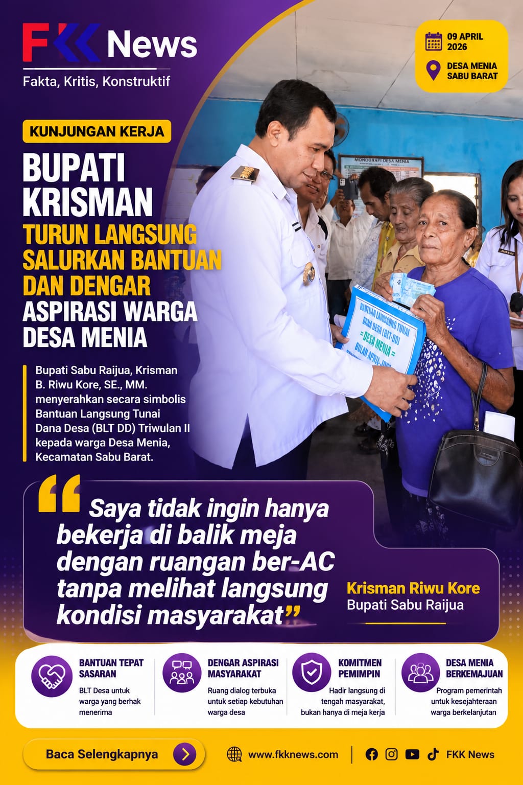 Bupati Krisman Temui Warga Menia, Salurkan Bantuan Sekaligus Dengar Keluhan Masyarakat 4 IMG 20260709 WA0018