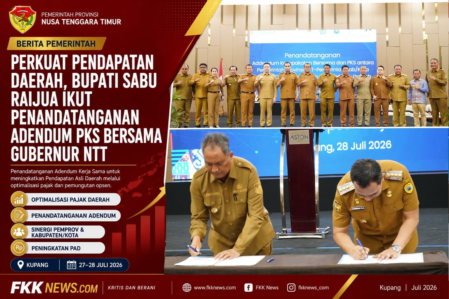 Perkuat Pendapatan Daerah, Bupati Sabu Raijua Ikut Penandatanganan Adendum PKS Bersama Gubernur NTT 4 WhatsApp Image 2026 07 29 at 10.10.00