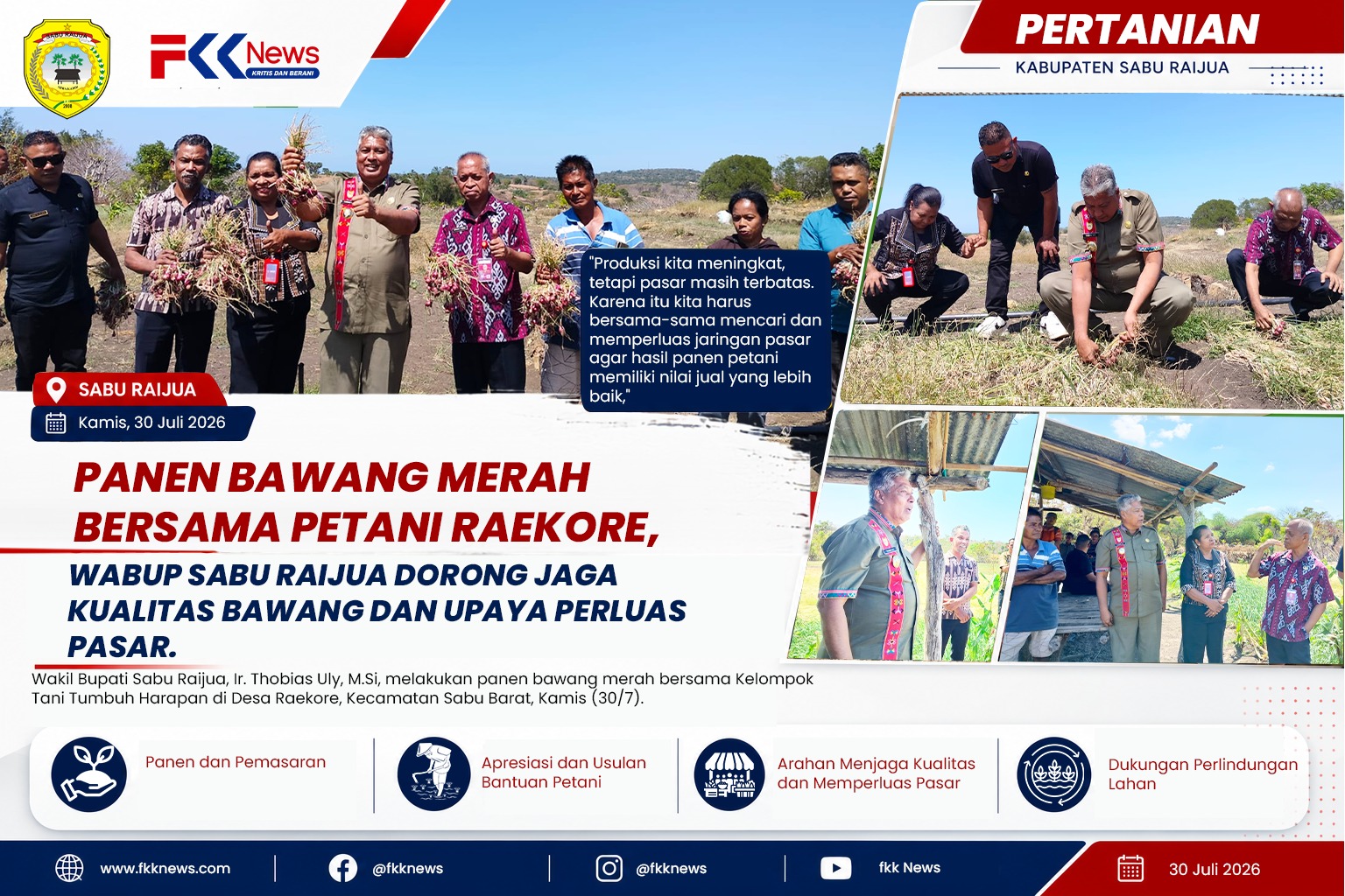Panen Bawang Merah Bersama Petani Raekore, Wabup Sabu Raijua Dorong Jaga Kualitas Bawang dan Upaya Perluas Pasar. 4 WhatsApp Image 2026 07 30 at 14.51.57