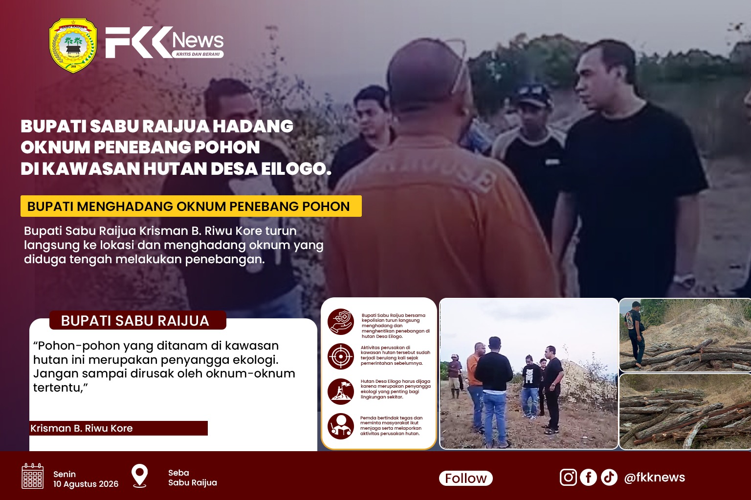 Bupati Sabu Raijua Hadang Oknum Penebang Pohon di Kawasan Hutan Desa Eilogo. 4 WhatsApp Image 2026 08 10 at 09.45.18